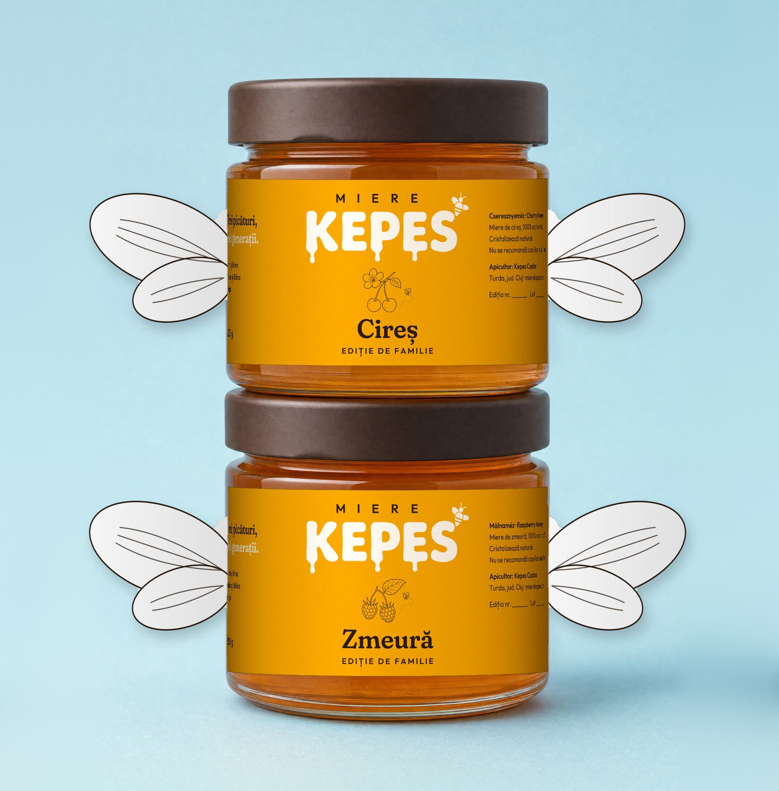 Miere Kepes: Honey Brand Identity & Packaging