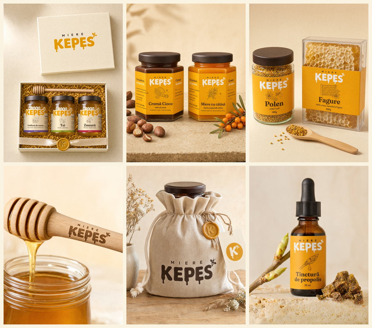 Miere Kepes: Honey Brand Identity & Packaging · 6