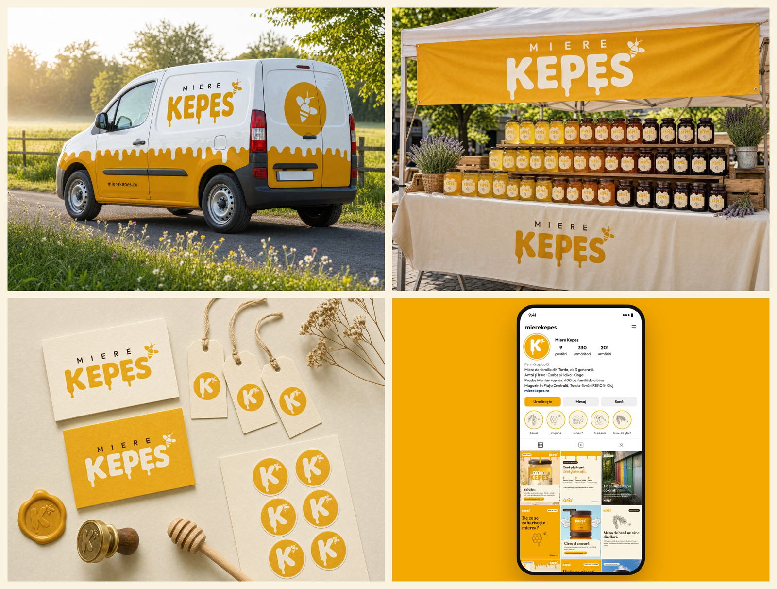 Miere Kepes: Honey Brand Identity & Packaging