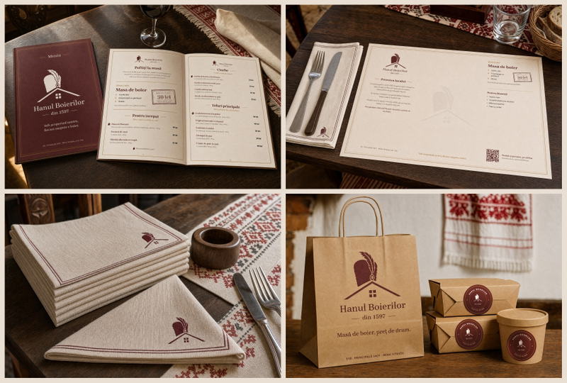Hanul Boierilor: Visual Identity for a Transylvanian Inn