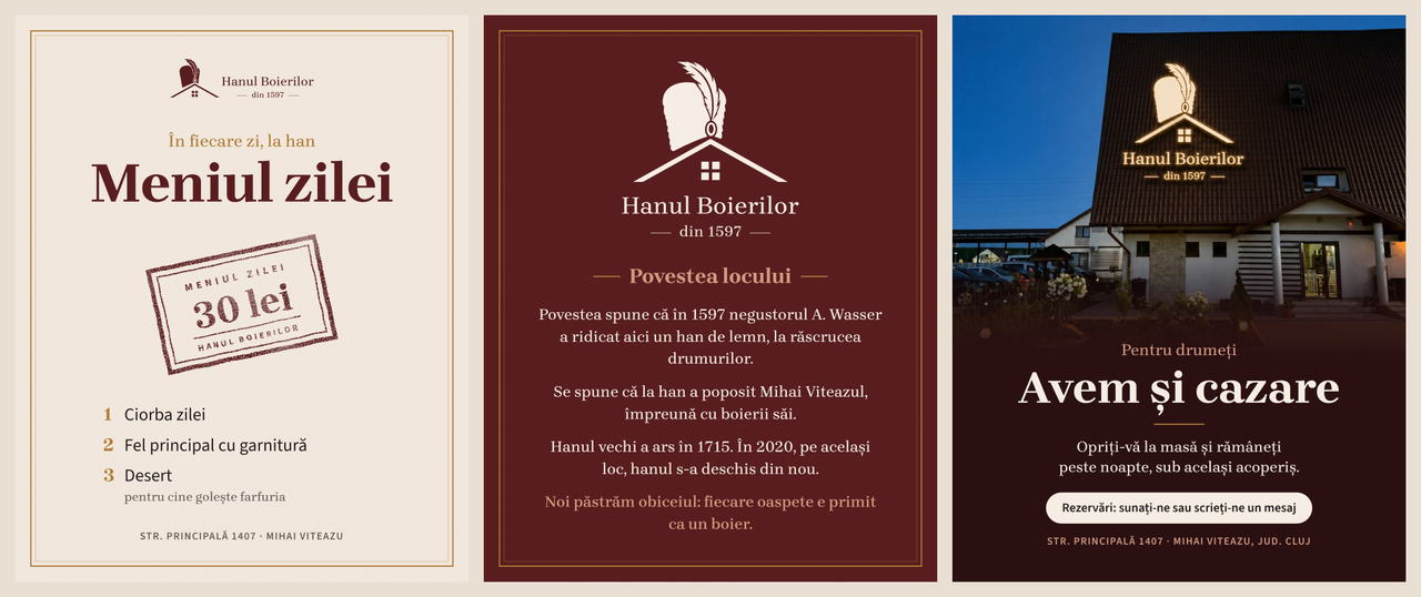 Hanul Boierilor: Visual Identity for a Transylvanian Inn · 2