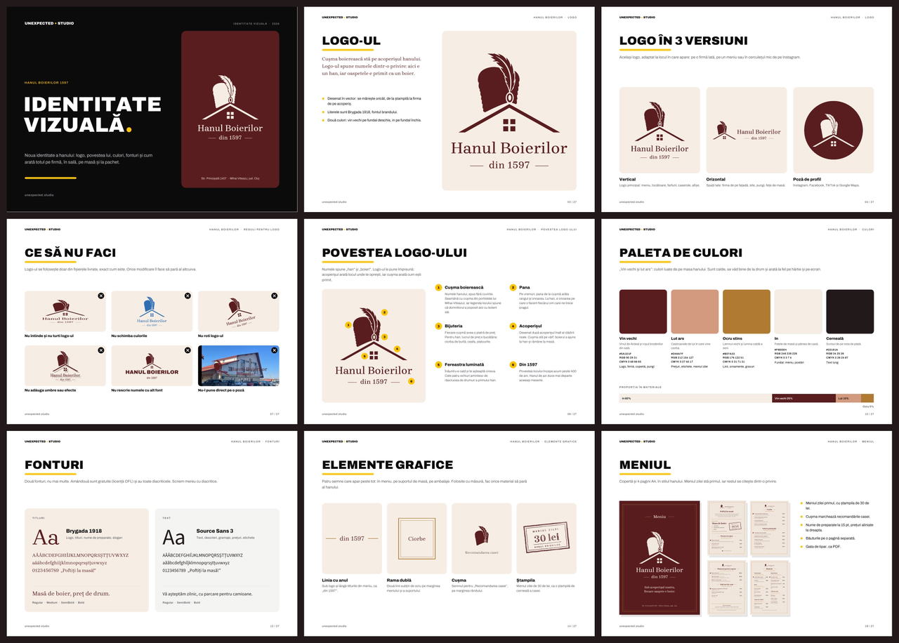 Hanul Boierilor: Visual Identity for a Transylvanian Inn · 3