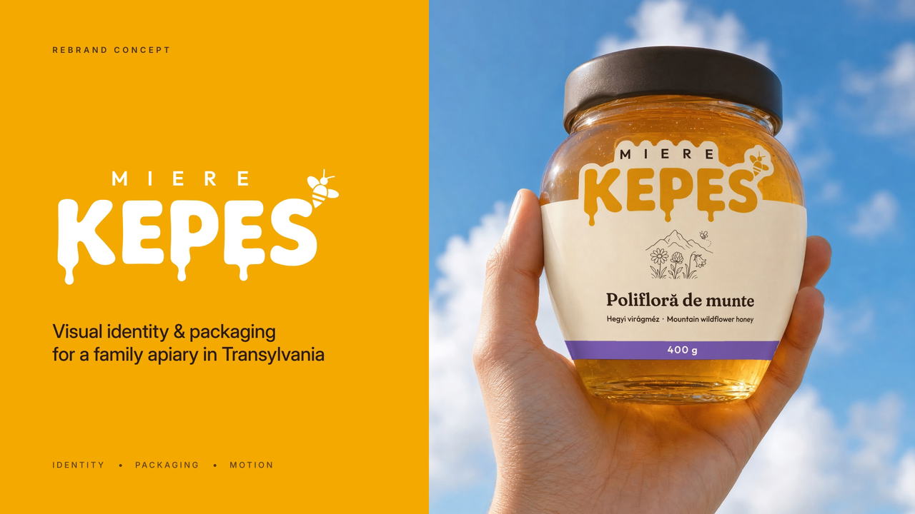 Miere Kepes: Honey Brand Identity & Packaging