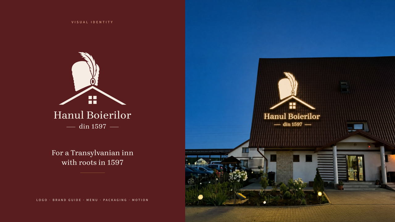 Hanul Boierilor: Visual Identity for a Transylvanian Inn
