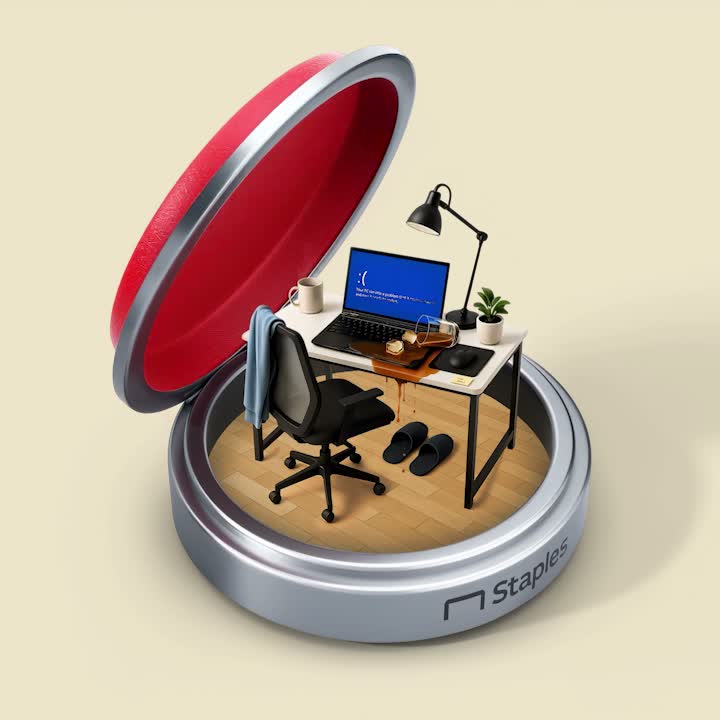 Staples Animated Clamshells